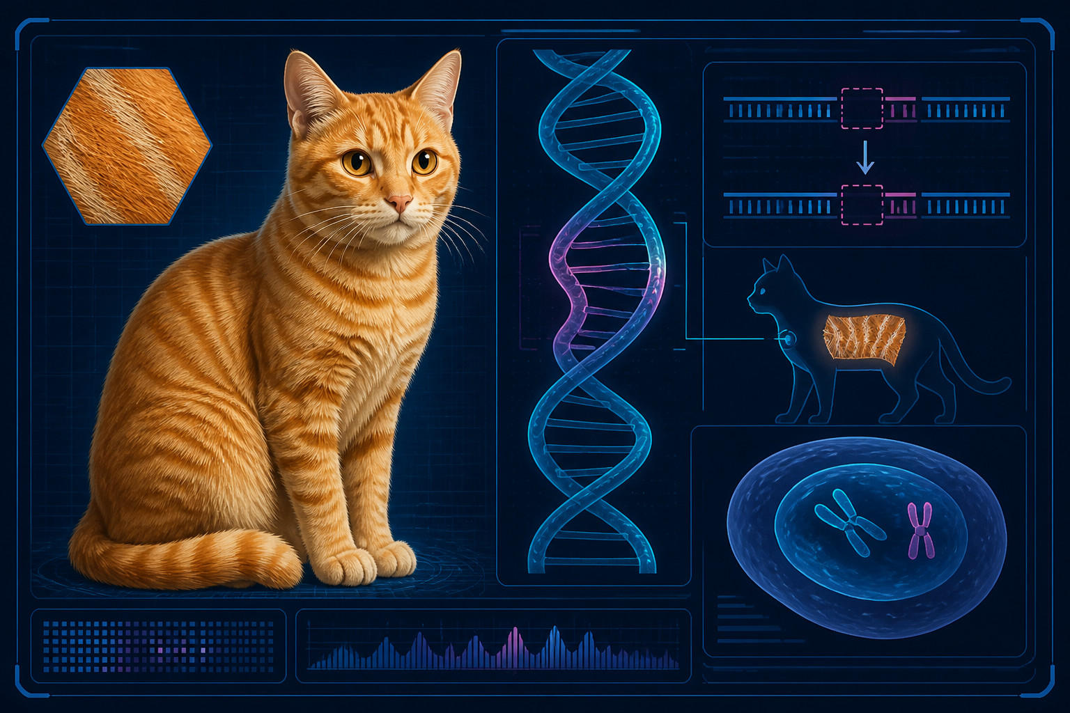 A missing DNA segment may explain why orange cats inherit their color so oddly