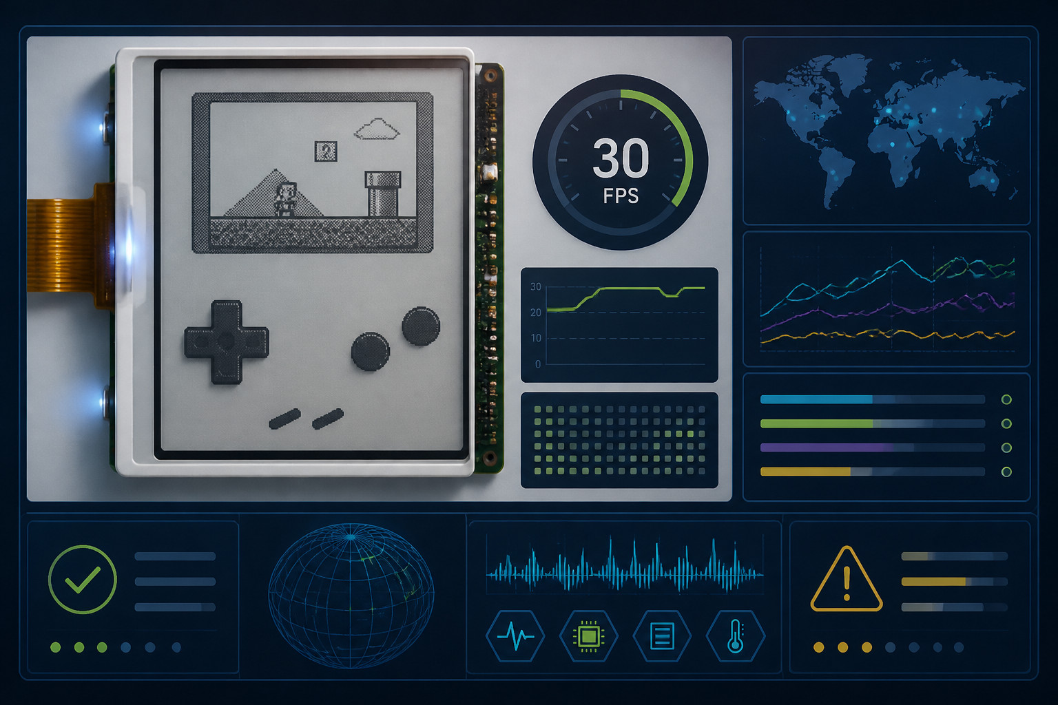 電子ペーパーで30fpsのGame Boyが動いたとの主張