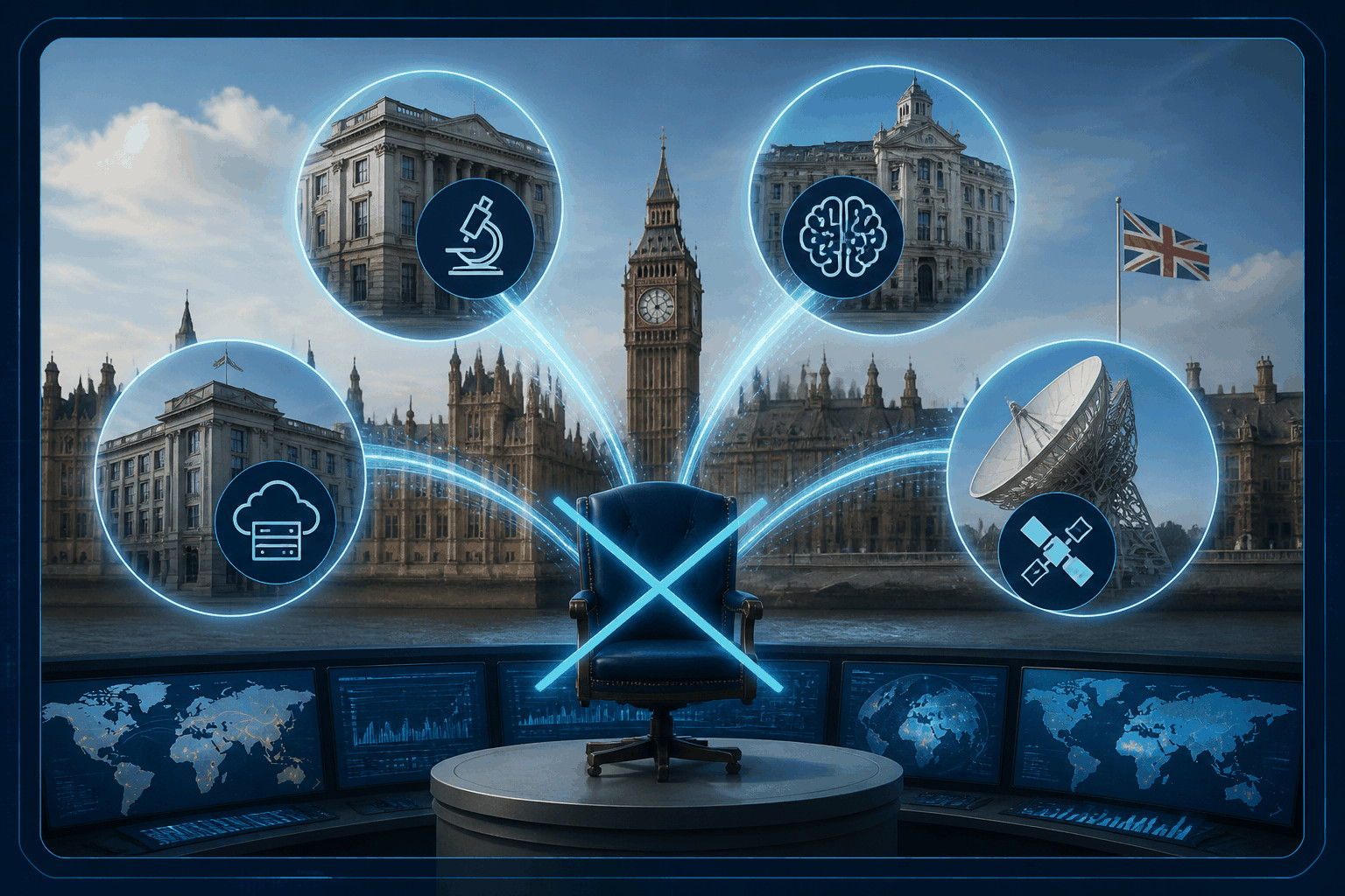 Britain’s technology remit shifts from a dedicated minister to four departments