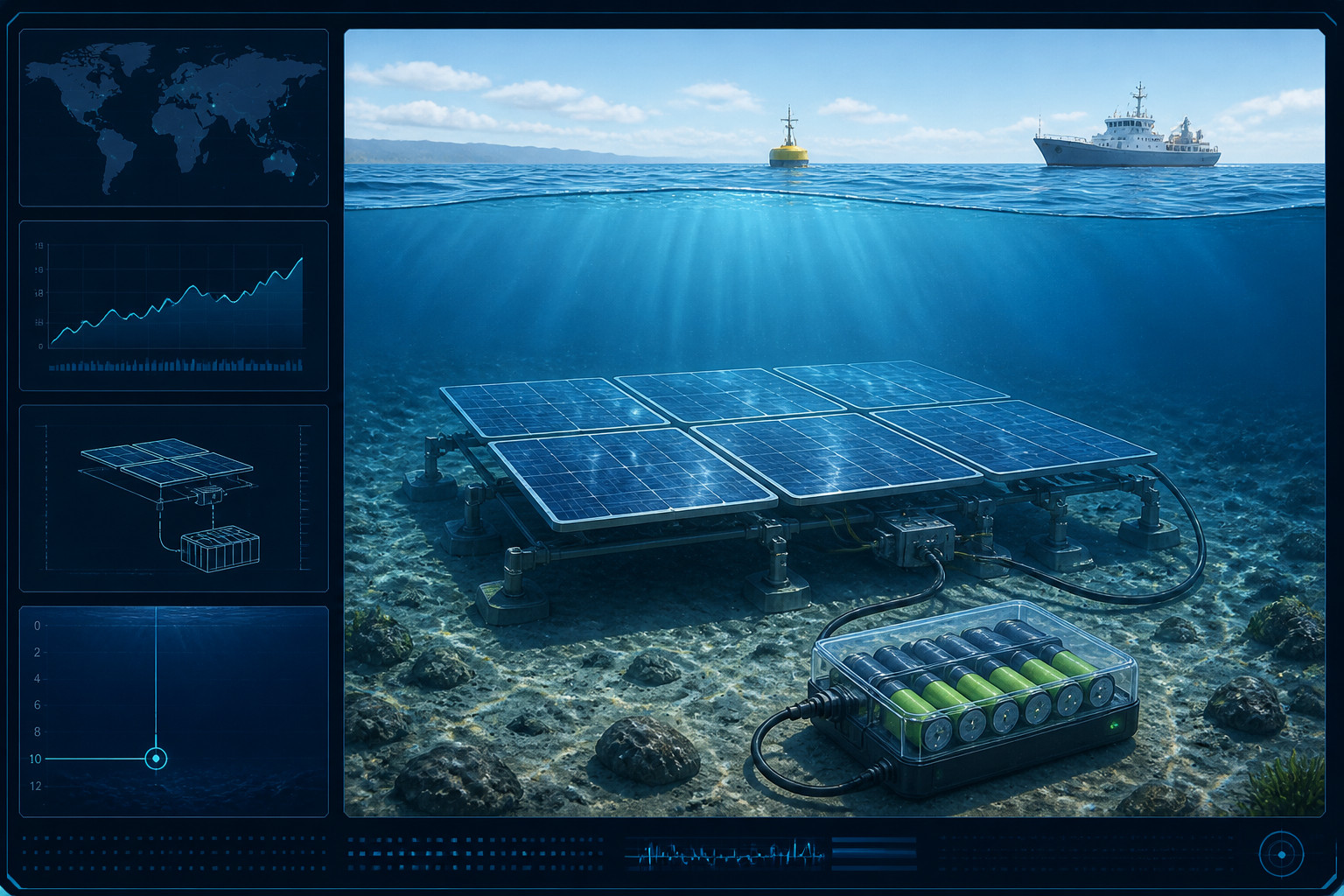 Underwater Solar Cells Reportedly Charge Batteries at 10 Meters