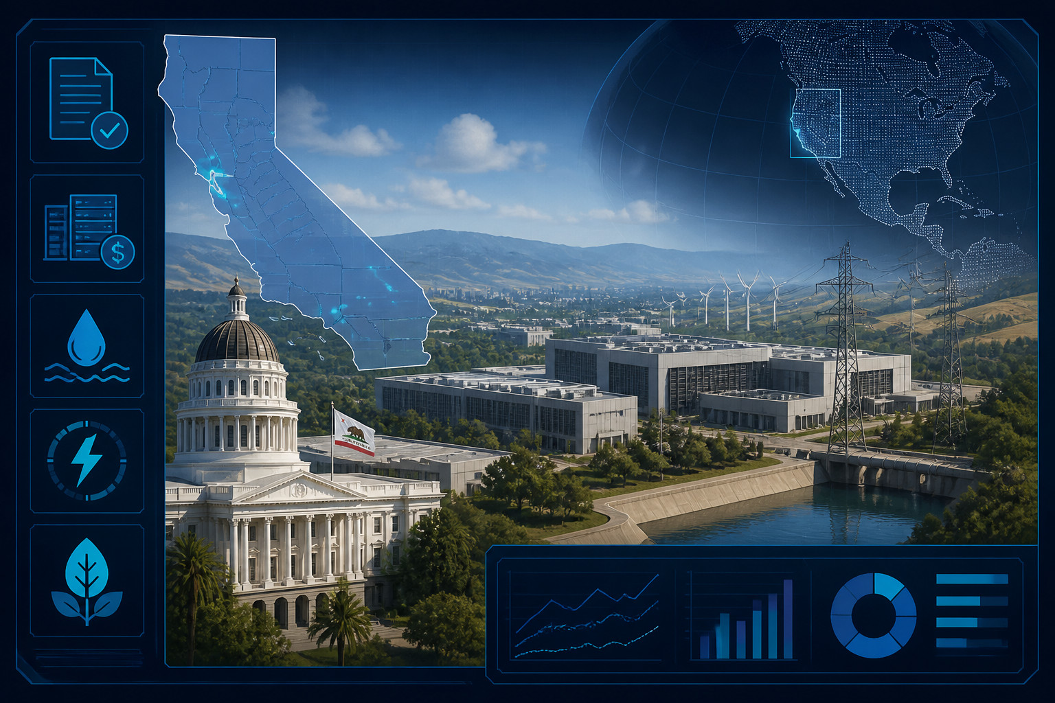 California adds seven datacenter rules on water, power, and costs