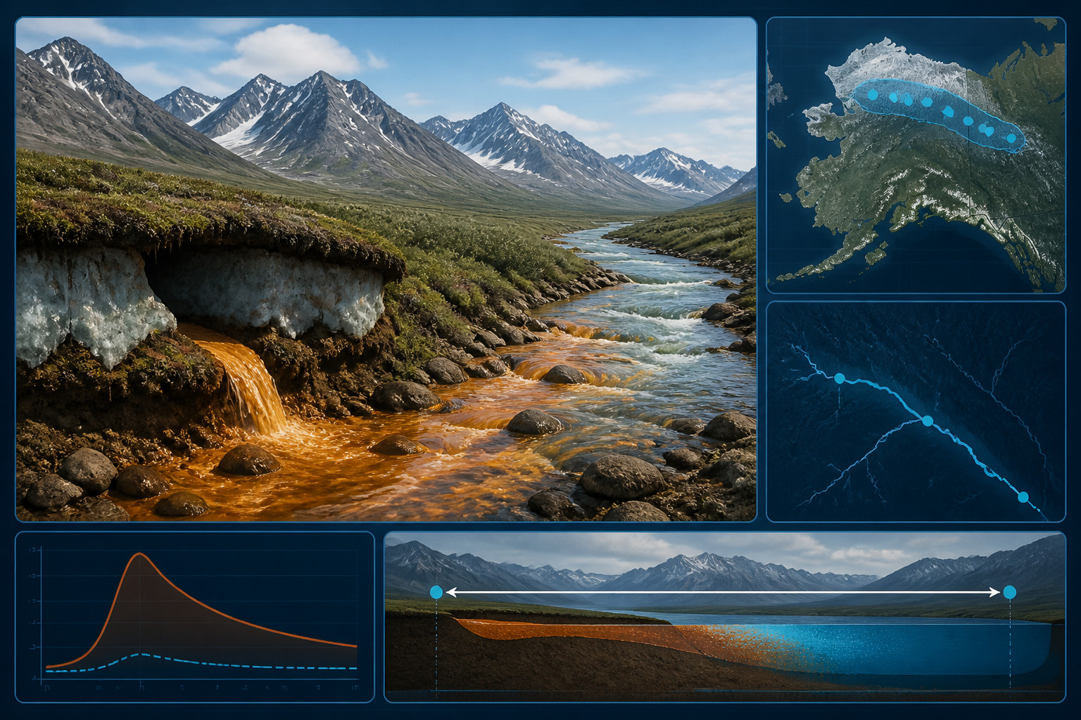 Study Links Thawing Permafrost to Metal Spikes in Alaska Rivers