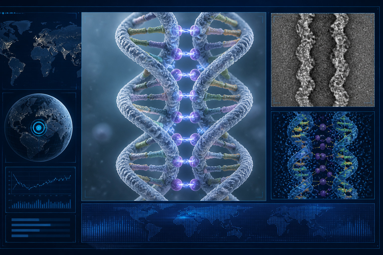 First images described of zipper-like alignment between DNA double helices