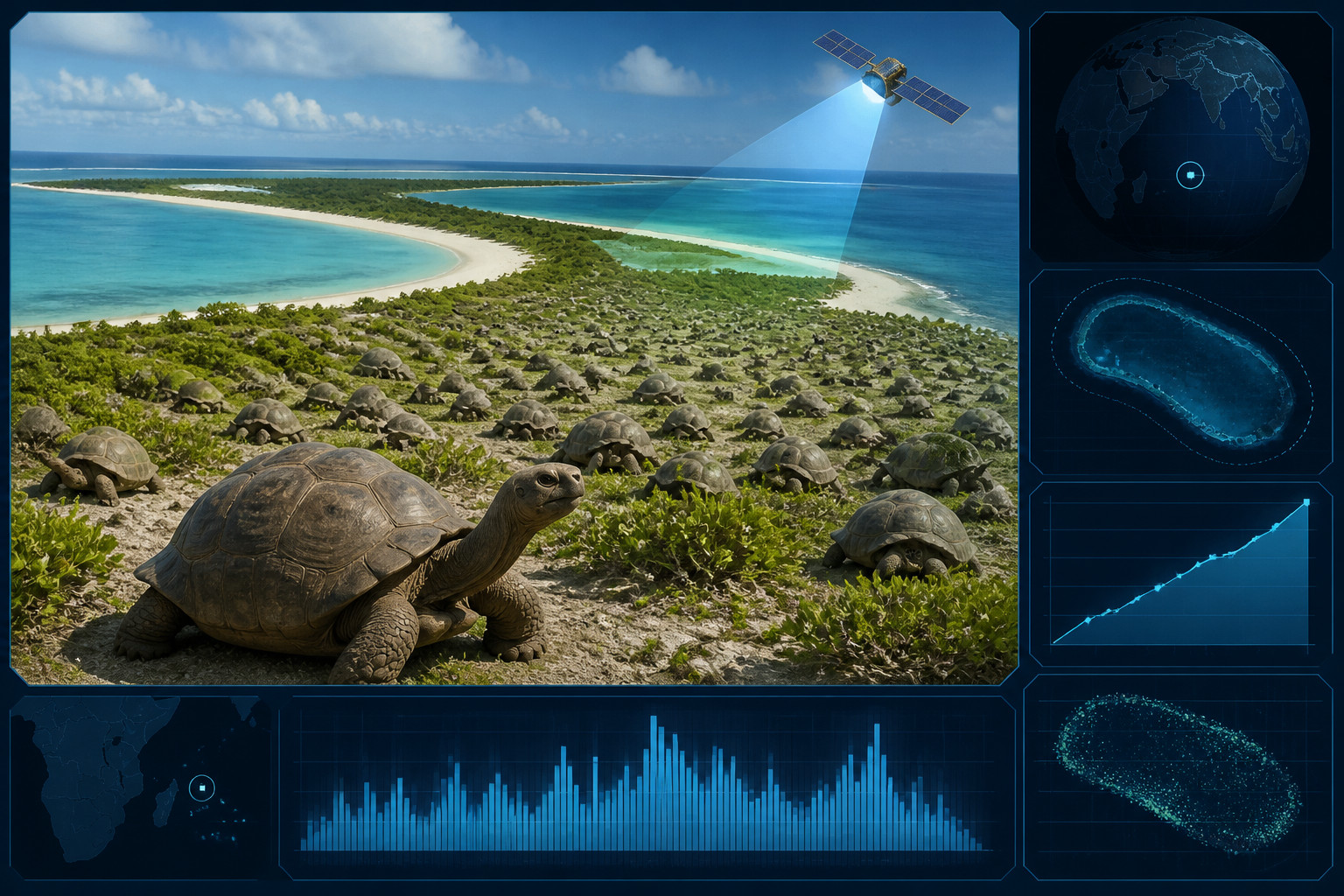 Aldabra giant tortoises exceed 180,000 in new survey estimate