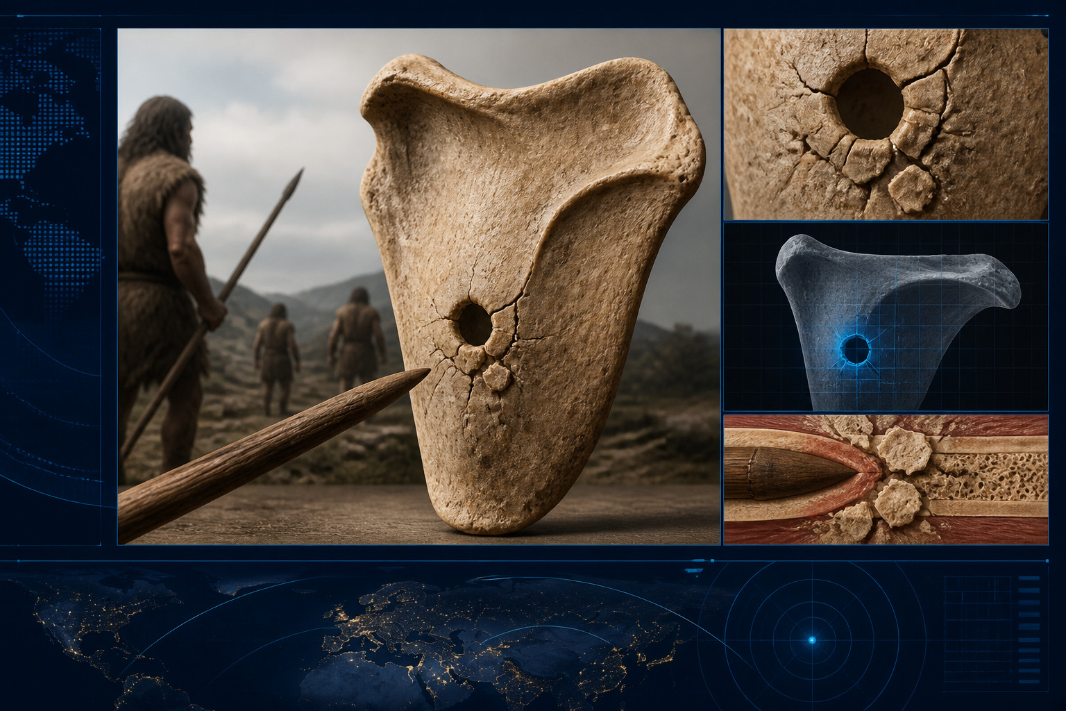 New Analysis Links a 75,000-Year-Old Neanderthal Shoulder Wound to a Wooden Spear