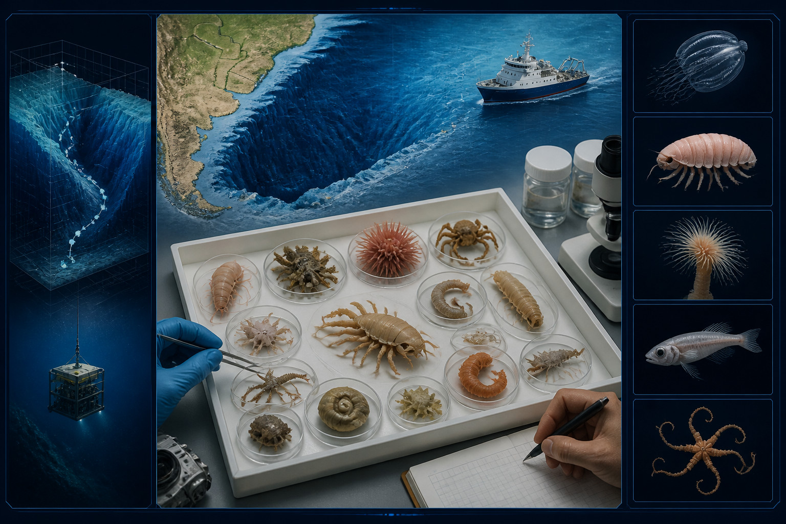 57 Deep-Sea Species and Five Genera Reportedly Identified From Mar del Plata Canyon Samples