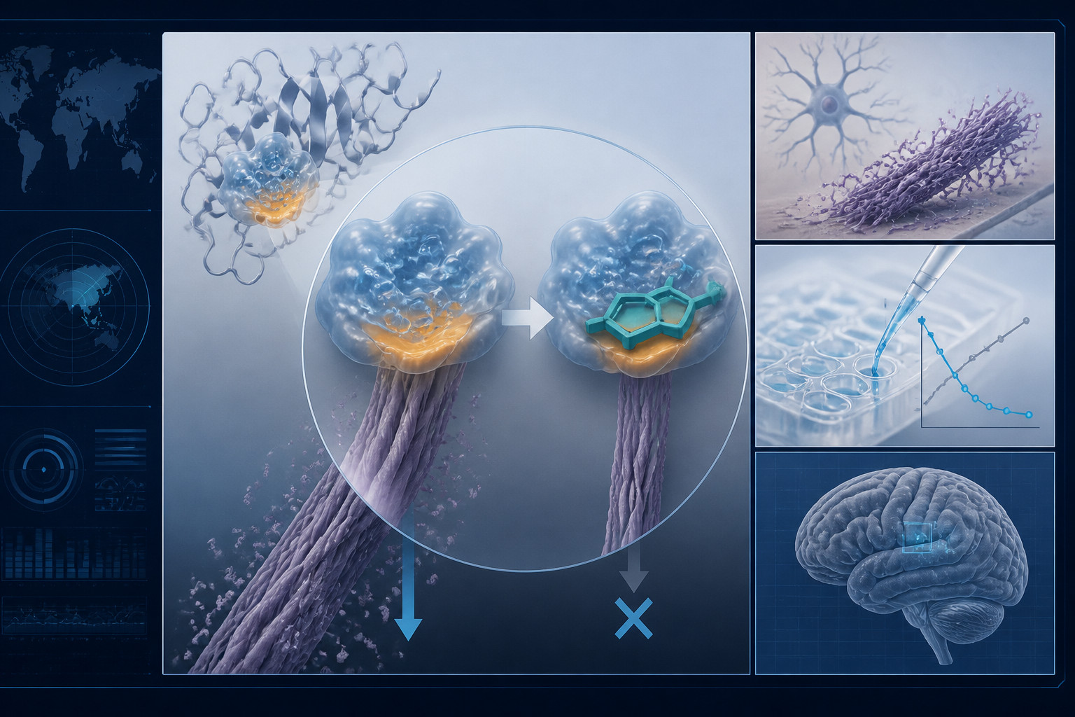 Model tests link a water-capped tau site to halted fibril growth