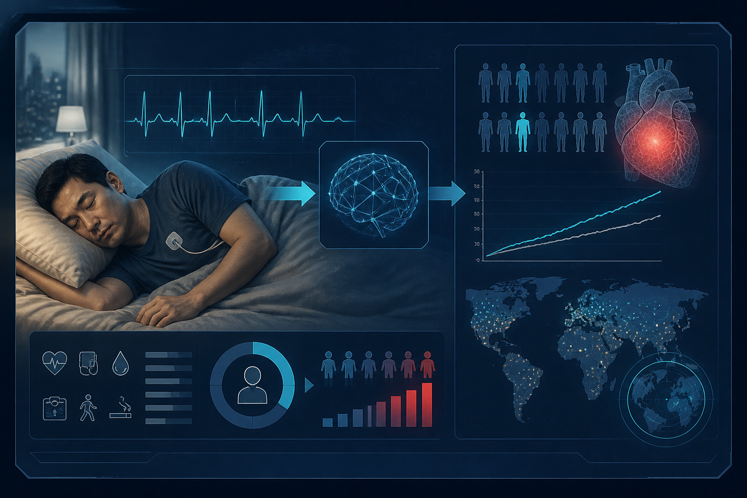 Sleep ECG signals reportedly add to 10-year heart-failure risk prediction