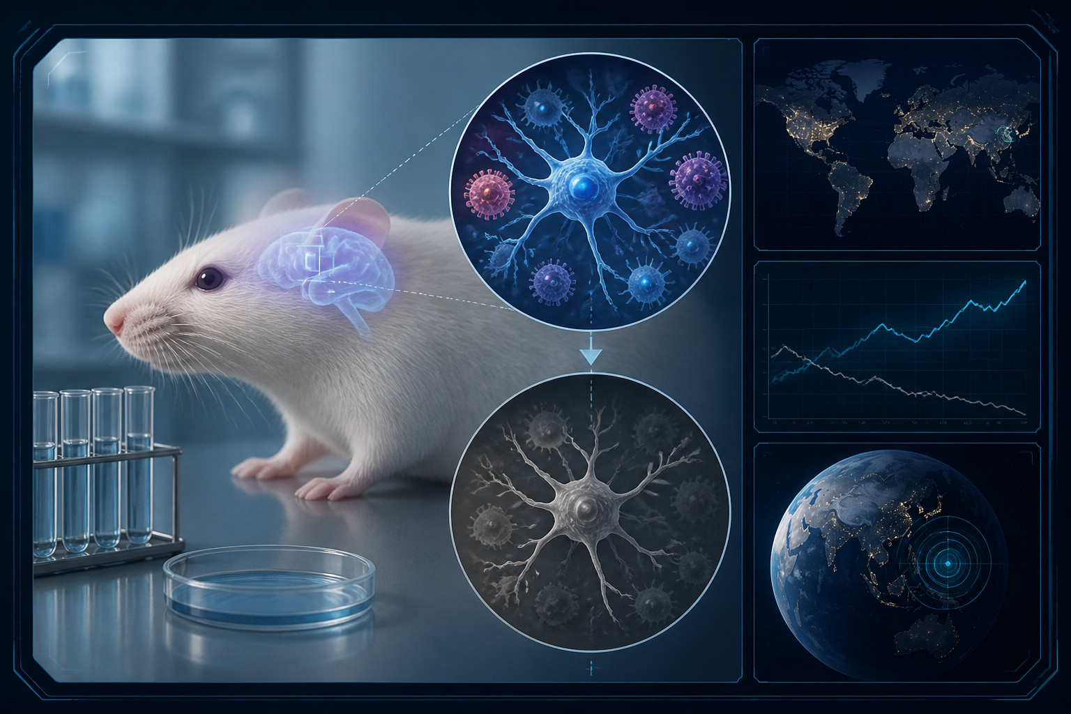 HSV-1 infection reportedly shifts mouse brain immune cells into an antiviral state