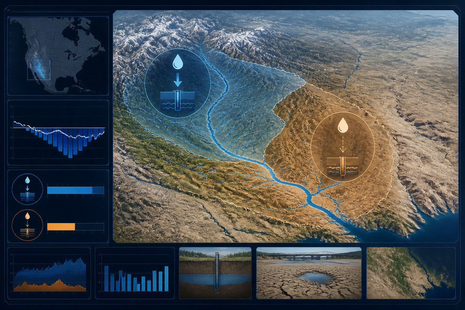 Upper Colorado River Basin groundwater loss exceeded Lower Basin's during drought